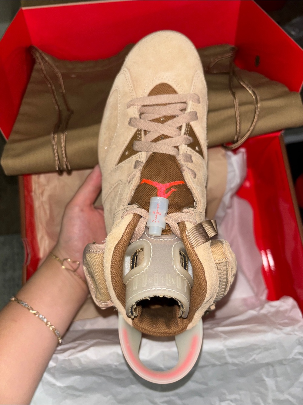 Nike Jordan 6 Retro Travis Scott British Khaki - Picture 3 of 7